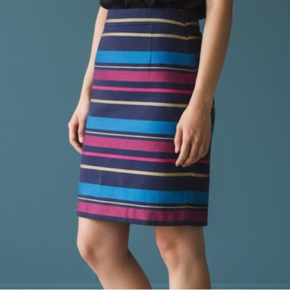 Vintage Tommy Hilfiger Vibrant Striped Pencil Skirt
